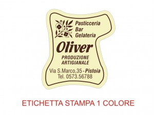 Etichette adesive per pasticcerie, bar, panetterie e gelaterie (mm 30x35)  (cod.21/I )